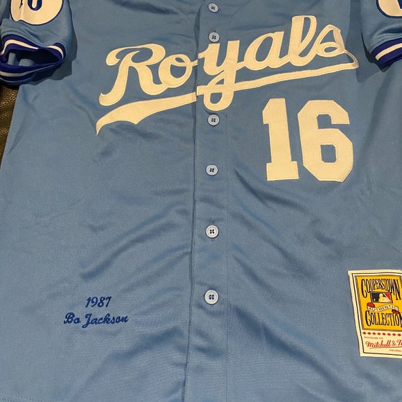 Mitchell and Ness KANSAS CITY ROYALS BO JACKSON Men's JERSEY Sz M,L,XL,2X,3X NEW - Picture 7 of 8